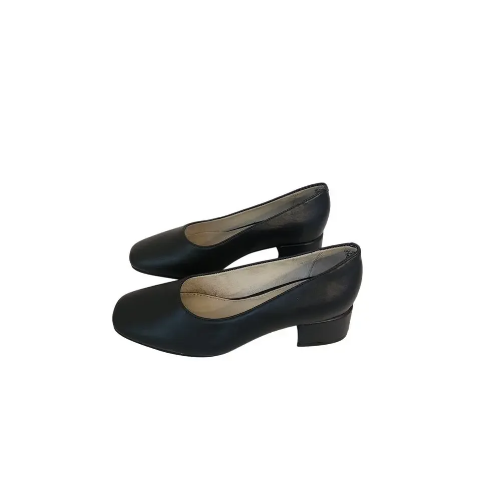 New Cliffs by White Mountain Quintesa Women's Block Heel Pumps Navy 7M